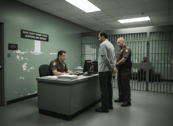 The judge tells the defendant the charges.