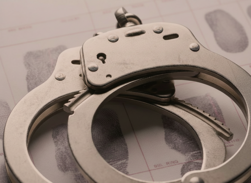 Finding out you have a warrant.